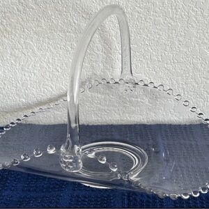 Spring Decor- Imperial Glass Candlewick Basket